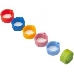 Rings plastic click pigeon 8mm - 100 pieces - Benelux 14471 Kinlys 6,45 € Ornibird