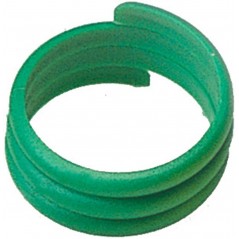 100 Bagues en plastique spirale pour poules 18mm - Vert à 9,95 € - Kinlys - 14473GROEN - Bagues