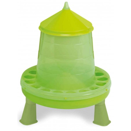 Mangeoire sur pieds basse-cours vert 12kg à 31,95 € - Kinlys - 24383 - Mangeoires
