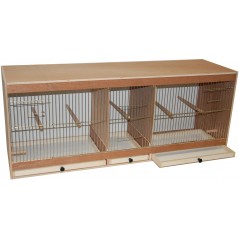 Cage d'élevage en bois 3 compartiments 100x30x40cm 14731 Kinlys 138,00 € Ornibird