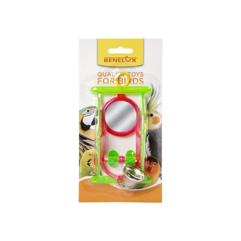 Perche double en plastique avec miroir