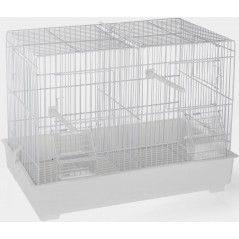 Cage Domus Molinari blanc 42x26x33cm à 29,95 € - Domus Molinari - 1560030 - Cages