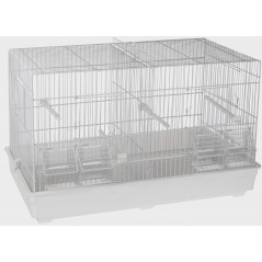 Cage Domus Molinari blanc 55x32x36cm à 40,95 € - Domus Molinari - 1560031 - Cages