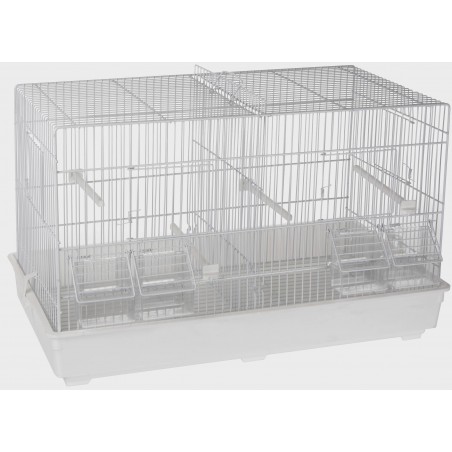 Cage Domus Molinari blanc 55x32x36cm à 40,95 € - Domus Molinari - 1560031 - Cages