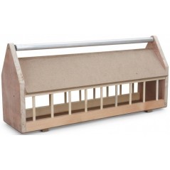 Mangeoire pigeons en bois + rouleau en métal 100cm - Natural à 70,39 € - Natural - 1441 - Natural