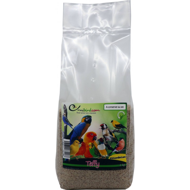 Teffy, seeds, energy to avoid the bird to fatten up 1kg 81042/kg Foniogold 12,80 € Ornibird