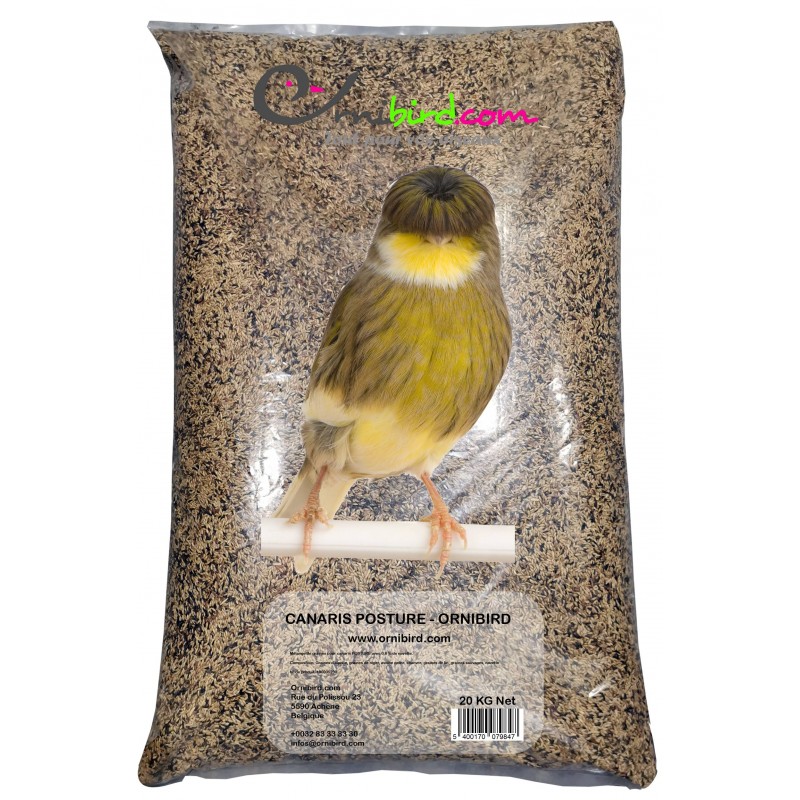 Mélange de graines pour canaris POSTURE 20kg (SUPER PROMO) - Ornibird 7001201 Private Label - Ornibird 36,30 € Ornibird