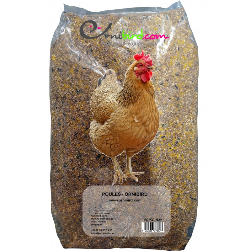 Poules - Ornibird, mélange concassé pour poules 20kg 700128 Private Label - Ornibird 12,44 € Ornibird Poules - Ornibird, mélange concassé pour poules 20kg 700128 Private Label - Ornibird 12,44 € Ornibird