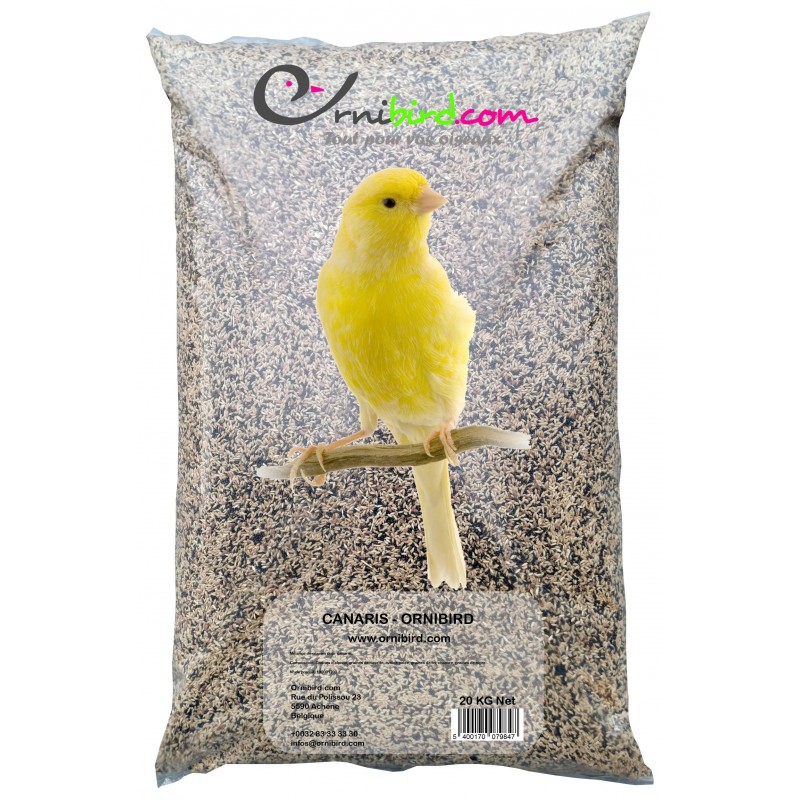 Canaris - Ornibird, mélange pour canaris 20kg 700120 Private Label - Ornibird 32,95 € Ornibird