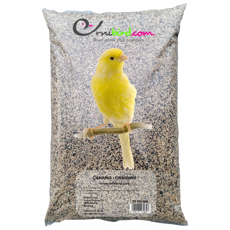 Canaris - Ornibird, mélange pour canaris 20kg 700120 Private Label - Ornibird 19,79 € Ornibird Canaris - Ornibird, mélange pour canaris 20kg 700120 Private Label - Ornibird 19,79 € Ornibird