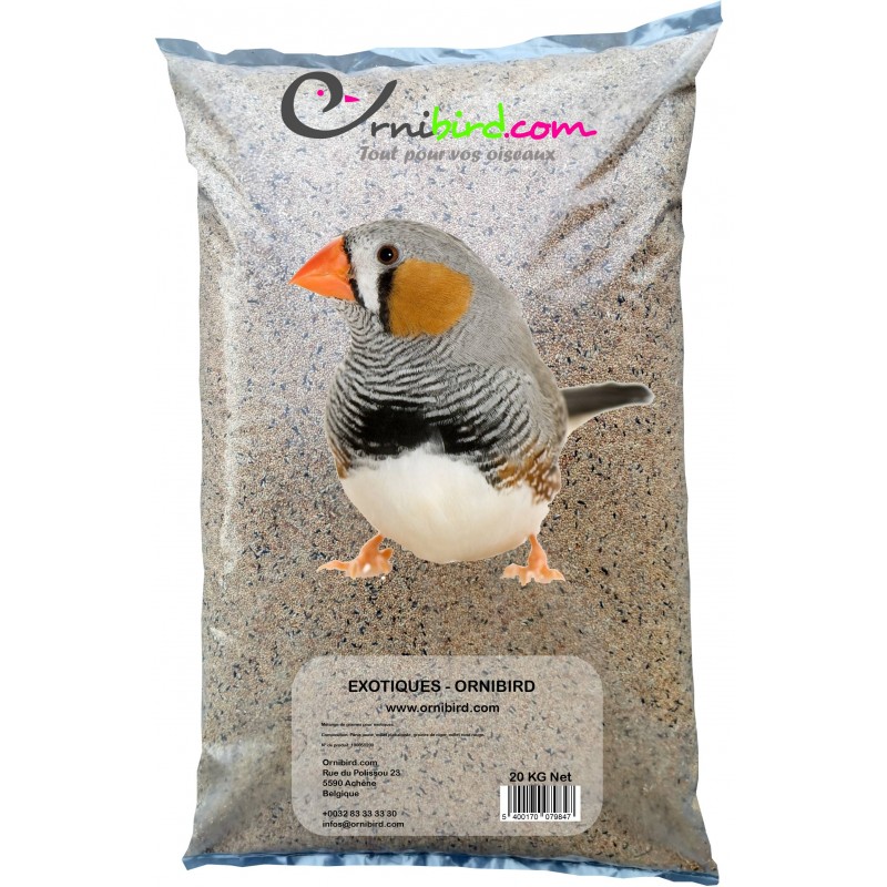 Exotiques - Ornibird, mélange pour exotiques 20kg Exotiques - Ornibird, mélange pour exotiques 20kg
