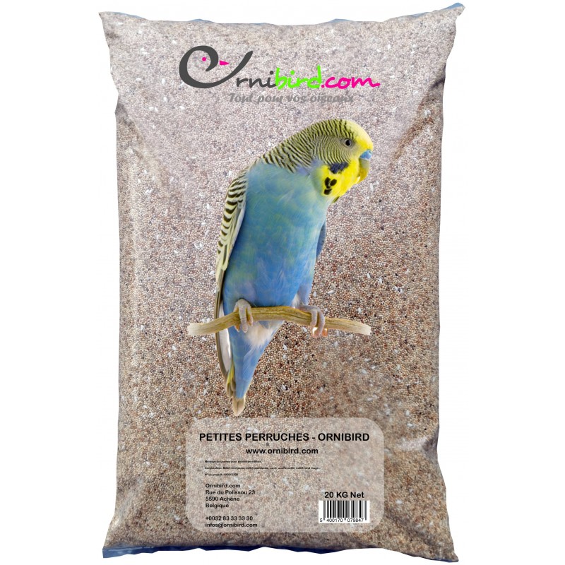 Petites perruches - Ornibird, mélange pour petites perruches 20kg 700123 Private Label - Ornibird 15,95 € Ornibird Petites perruches - Ornibird, mélange pour petites perruches 20kg 700123 Private Label - Ornibird 15,95 € Ornibird