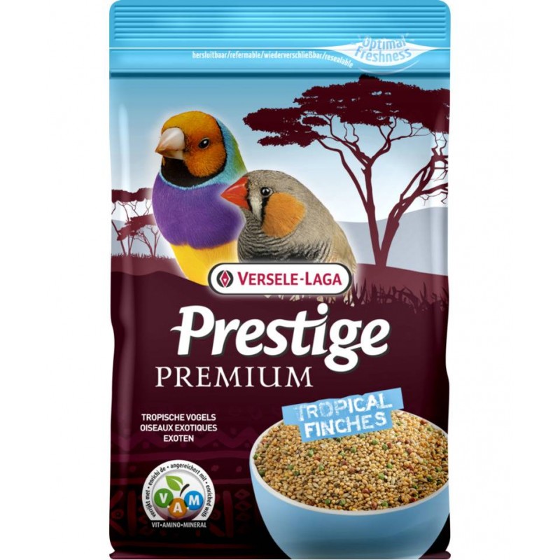 Oiseaux Exotiques 800gr, mélange de graines enrichi en granulés VAM - Prestige Premium 421512 Prestige 5,40 € Ornibird