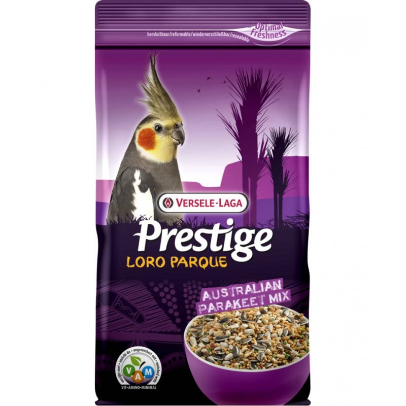 Australian Parakeet Mix 1kg, mélange de graines + granulés VAM - Perruches Australiennes - Prestige Loro Parque 422224 Presti...