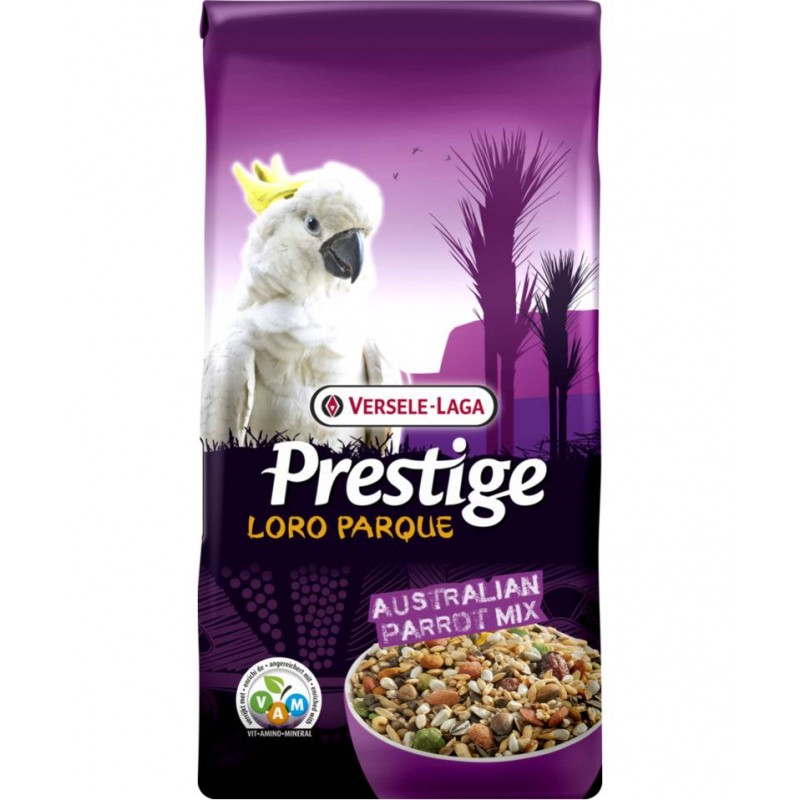 Prestige Loro Parque Australian Parrot Mix 15kg - Mélange de graines + granulés VAM - Perroquets Australiens 422213 Prestige ...