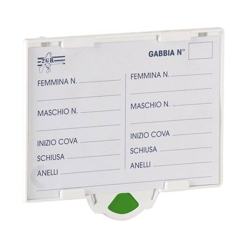 Porte carte d'elevage Twister avec indication par 4 couleurs - 2G-R Porte carte d'elevage Twister avec indication par 4 couleurs - 2G-R