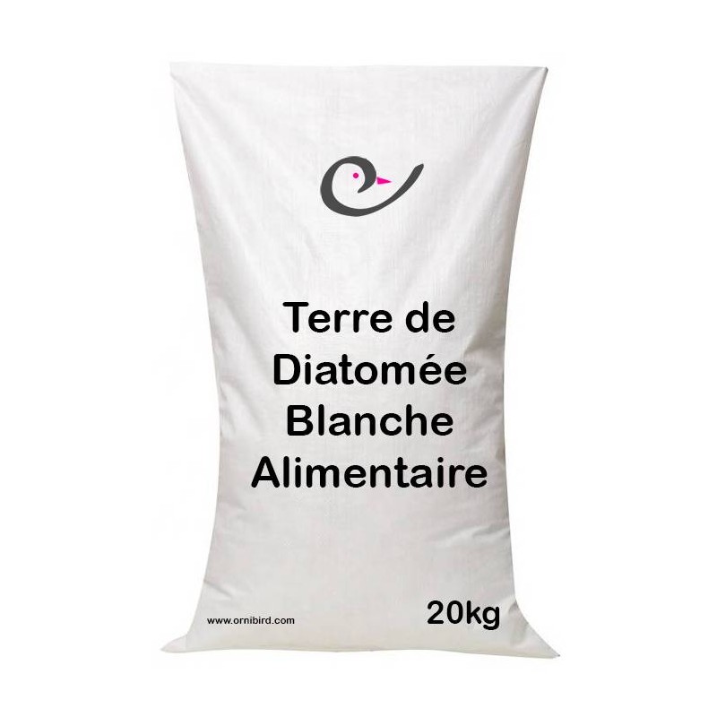 Terre de Diatomée alimentaire Blanche 20kg - Ornibird Terre de Diatomée alimentaire Blanche 20kg - Ornibird