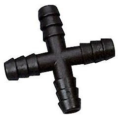 Raccord en croix 10mm, noir 146/B River Systems 0,55 € Ornibird