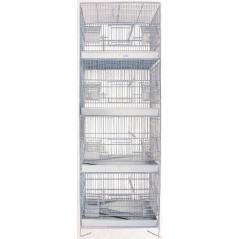 Cage Domus Molinari 4 étages 39x23x114cm - 129,75 € - Domus Molinari - 5400351156534 - Ornibird SRL