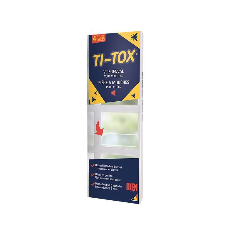 Piège à Mouches pour vitres Ti-Tox - Riem Piège à Mouches pour vitres Ti-Tox - Riem