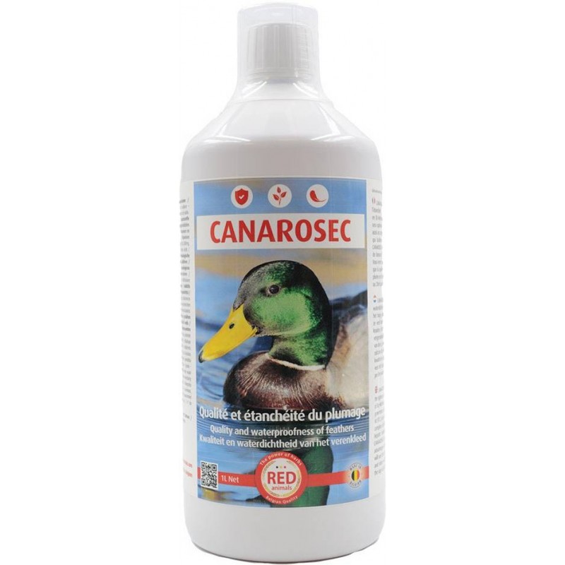 Canarosec, améliore la qualité et l'étanchéité du plumage du canard 1L - Red Animals CANA Red Animals 24,99 € Ornibird Canarosec, améliore la qualité et l'étanchéité du plumage du canard 1L - Red Animals CANA Red Animals 24,99 € Ornibird