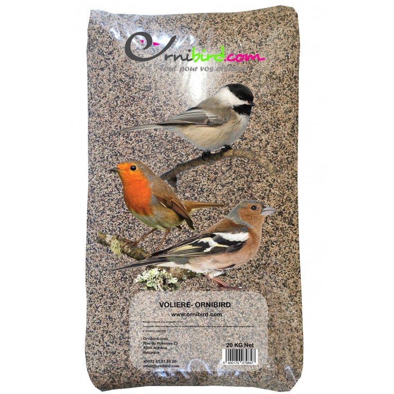 Volière - Ornibird, mélange pour oiseaux de volière 20kg 700130 Private Label - Ornibird 27,95 € Ornibird Volière - Ornibird, mélange pour oiseaux de volière 20kg 700130 Private Label - Ornibird 27,95 € Ornibird