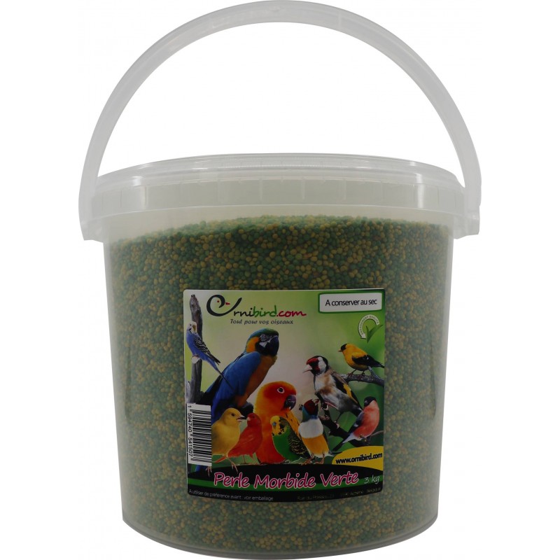 Perle Morbide Verte seau de 3kg - Ornitalia Perle Morbide Verte seau de 3kg - Ornitalia