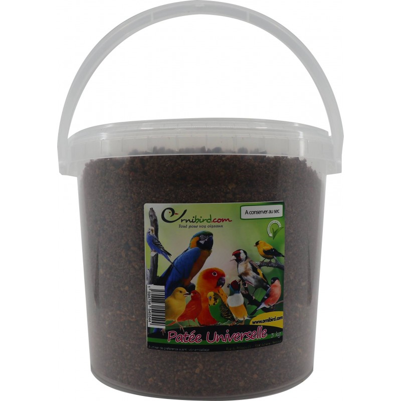 Patée Universelle en seau 3kg - Ornibird Patée Universelle en seau 3kg - Ornibird