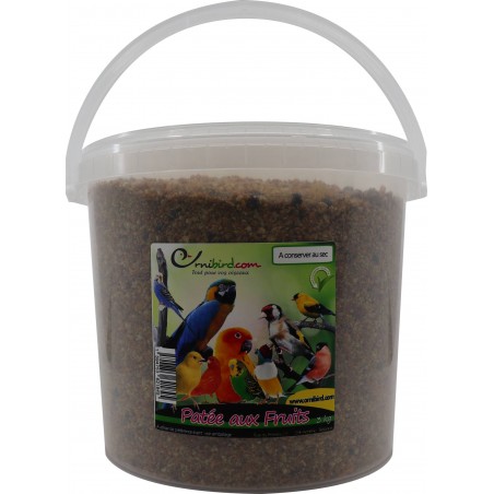 Patée aux Fruits en seau 3kg - Ornibird à 17,40 € - Private Label - Ornibird - 040525/seau - Patée