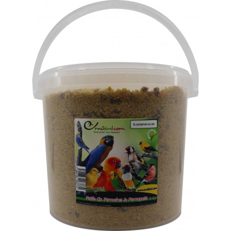 Patée Grandes Perruches & Perroquets en seau 3kg - Ornibird à 15,65 € - Private Label - Ornibird - 040524/seau - Patée