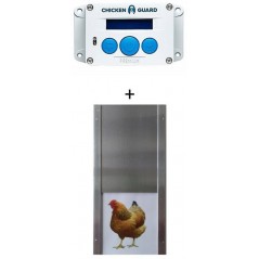 Ensemble Ouvre-trappe automatique Premium et Porte en Aluminium version Poule - Chickenguard RCGPKIP ChickenGuard 198,95 € Or...
