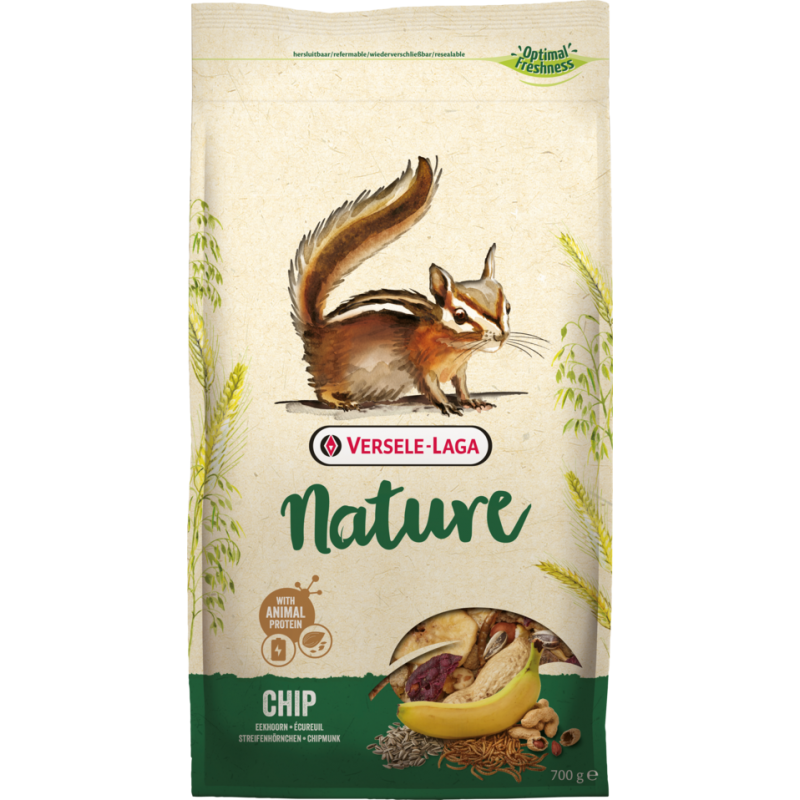 Nature Chip 700gr - Mélange varié et riche en céréales pour écureuils