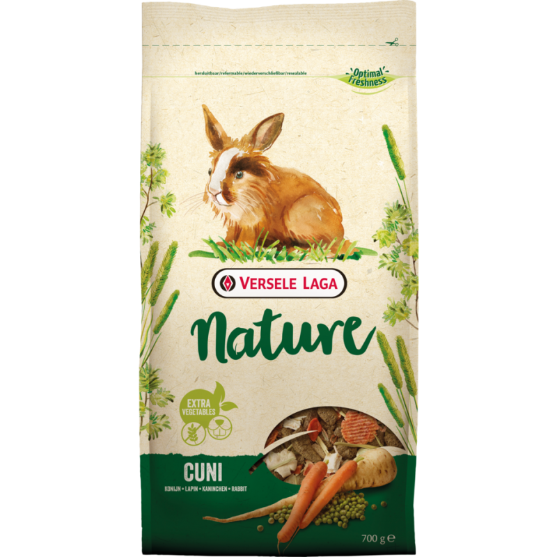 Nature Cuni 700gr - Mélange varié et riche en fibres pour lapins (nains) 461448 Versele-Laga 4,35 € Ornibird