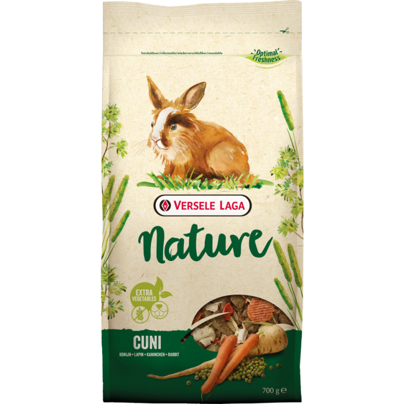 Nature Cuni Junior 700gr - Mélange varié et riche en fibres pour lapins (nains) jusqu'à 8 mois 461407 Versele-Laga 4,55 € Orn...