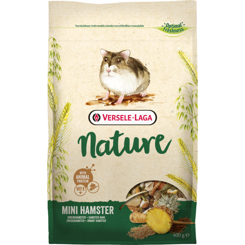 Nature Mini Hamster 400gr - Mélange varié et riche en céréales pour hamsters 461420 Versele-Laga 3,90 € Ornibird