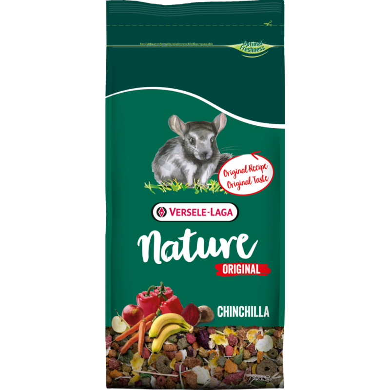 Nature Original Chinchilla 750gr - Mélange complet enrichi pour chinchillas Nature Original Chinchilla 750gr - Mélange complet enrichi pour chinchillas
