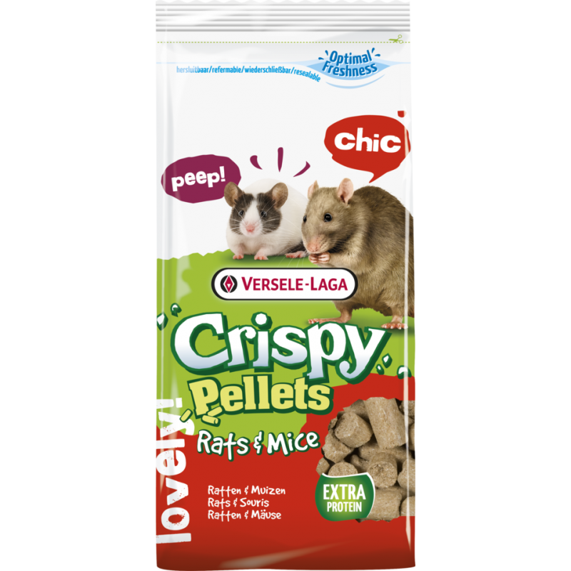 Crispy Pellets Rats et Mice 1kg - Aliment en granulés, riche en protéines, pour rats & souris Crispy Pellets Rats et Mice 1kg - Aliment en granulés, riche en protéines, pour rats & souris