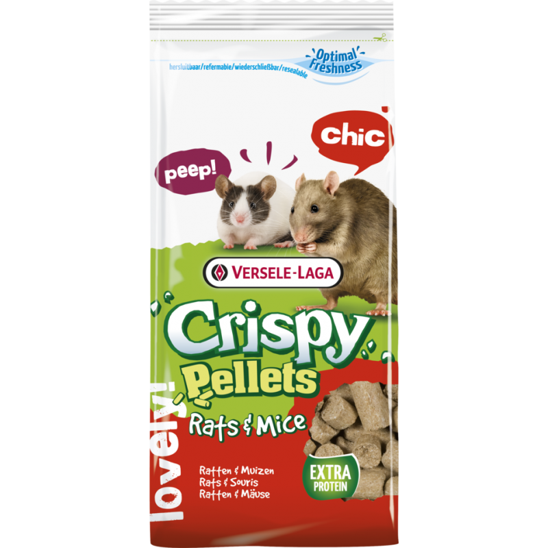 Crispy Pellets Rats et Mice 1kg - Aliment en granulés, riche en protéines, pour rats & souris 461520 Versele-Laga 4,30 € Orni...