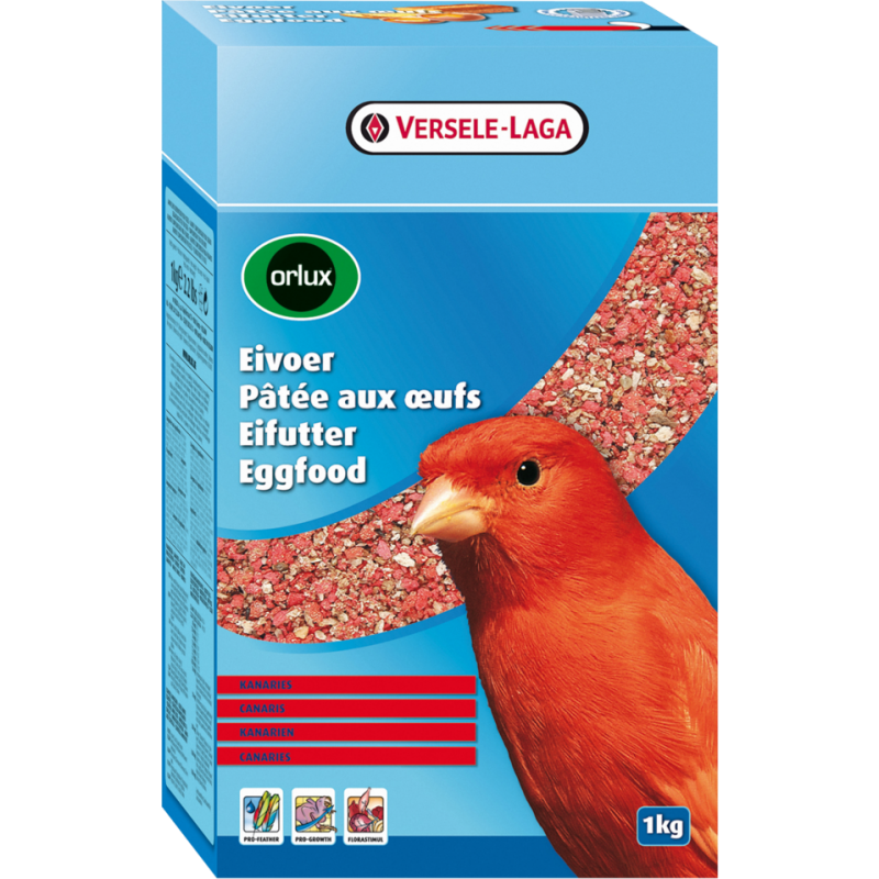 Orlux Pâtée aux Oeufs Sèche Rouge 1kg - Pour l'élevage de canaris rouges et autres oiseaux rouges 424029 Versele-Laga 6,50 € ...
