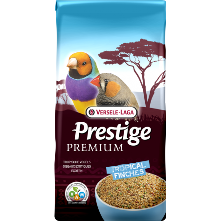Prestige Premium Oiseaux Exotiques Diamants Australiens 20kg - Mélange de graines enrichi en granulés VAM à 38,90 € - Versele...
