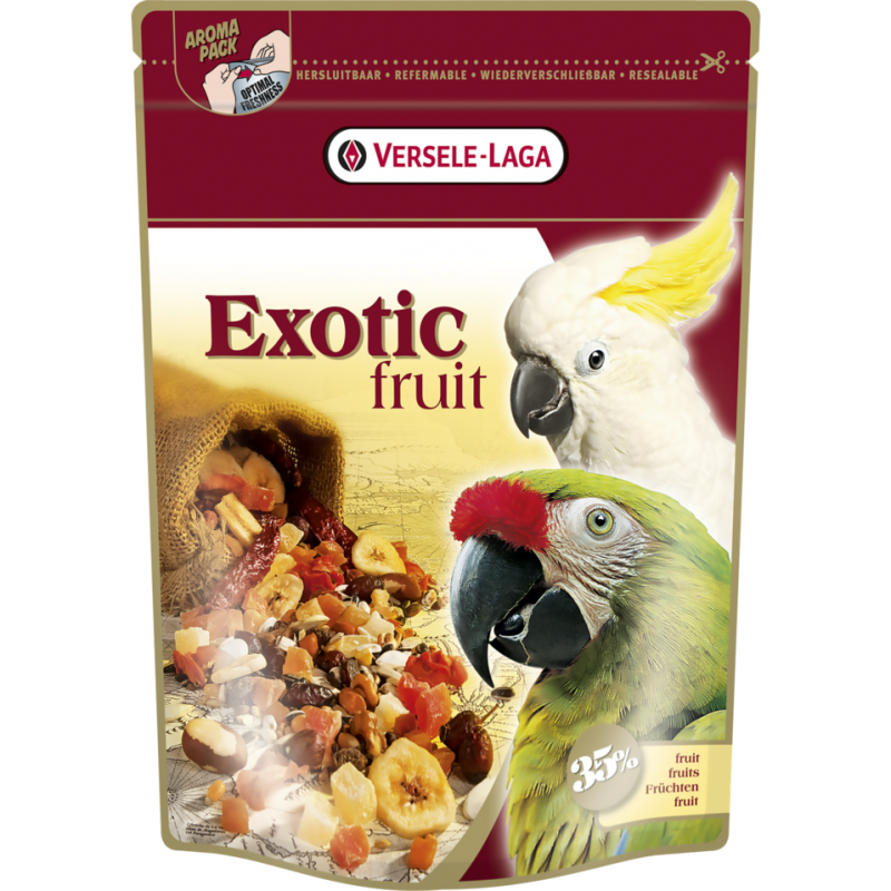 Prestige Premium Perroquets Exotic Fruit Mix 600gr - Mélange de graines, céréales & pièces de fruits pour perroquets Prestige Premium Perroquets Exotic Fruit Mix 600gr - Mélange de graines, céréales & pièces de fruits pour perroquets