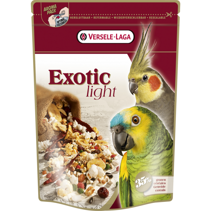 Prestige Premium Perroquets Exotic Light Mix 750gr - Graines + céréales soufflées - perroquets & grandes perruches 421783 Ver...