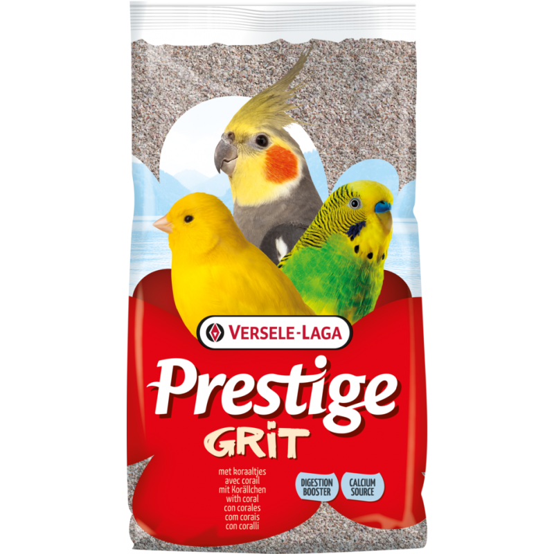 Prestige Grit avec du Corail 2,5kg - Un complément alimentaire idéal pour tous les oiseaux Prestige Grit avec du Corail 2,5kg - Un complément alimentaire idéal pour tous les oiseaux