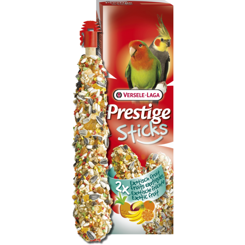 Prestige Sticks Grandes Perruches Fruits Exotiques - 2 pcs 140gr - Sticks de graines très variés 422312 Versele-Laga 5,10 € O...