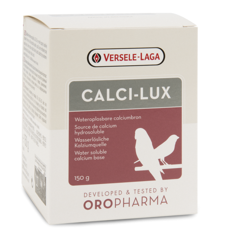 Oropharma Calci-Lux 150gr- Source de calcium hydrosoluble - oiseaux Oropharma Calci-Lux 150gr- Source de calcium hydrosoluble - oiseaux