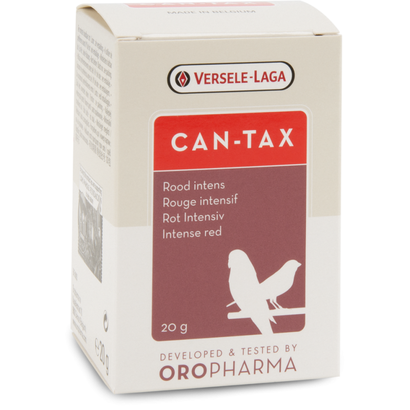 Oropharma Can-Tax 20gr - Colorant rouge à base de canthaxanthine - oiseaux 460216 Versele-Laga 5,00 € Ornibird