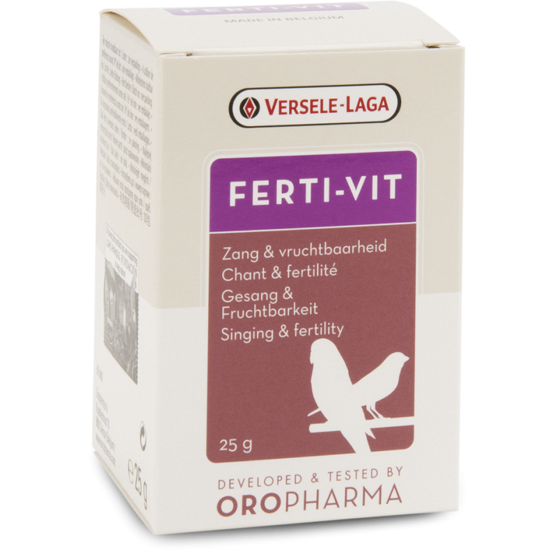 Oropharma Ferti-Vit 25gr - Mélange de vitamines pour la fertilité et la vitalité - oiseaux 460205 Versele-Laga 6,00 € Ornibird