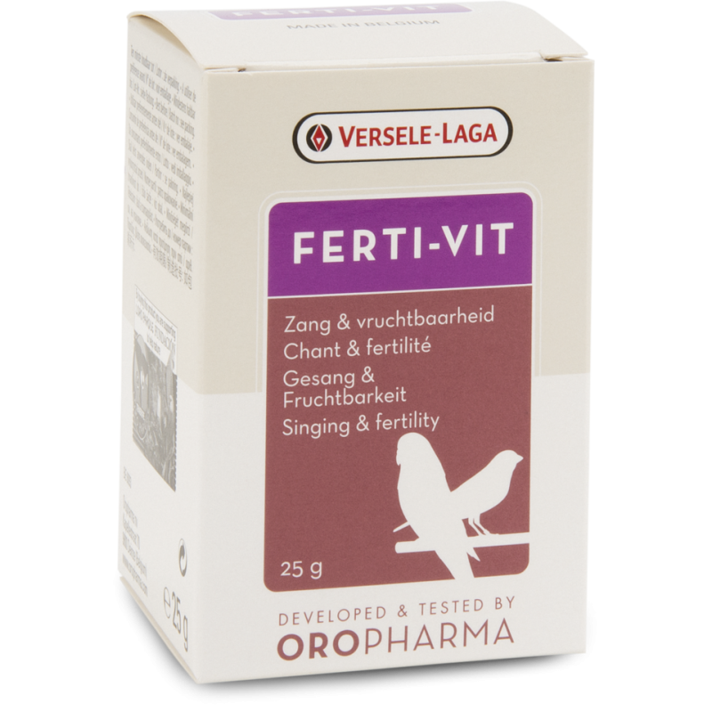 Oropharma Ferti-Vit 25gr - Mélange de vitamines pour la fertilité et la vitalité - oiseaux Oropharma Ferti-Vit 25gr - Mélange de vitamines pour la fertilité et la vitalité - oiseaux