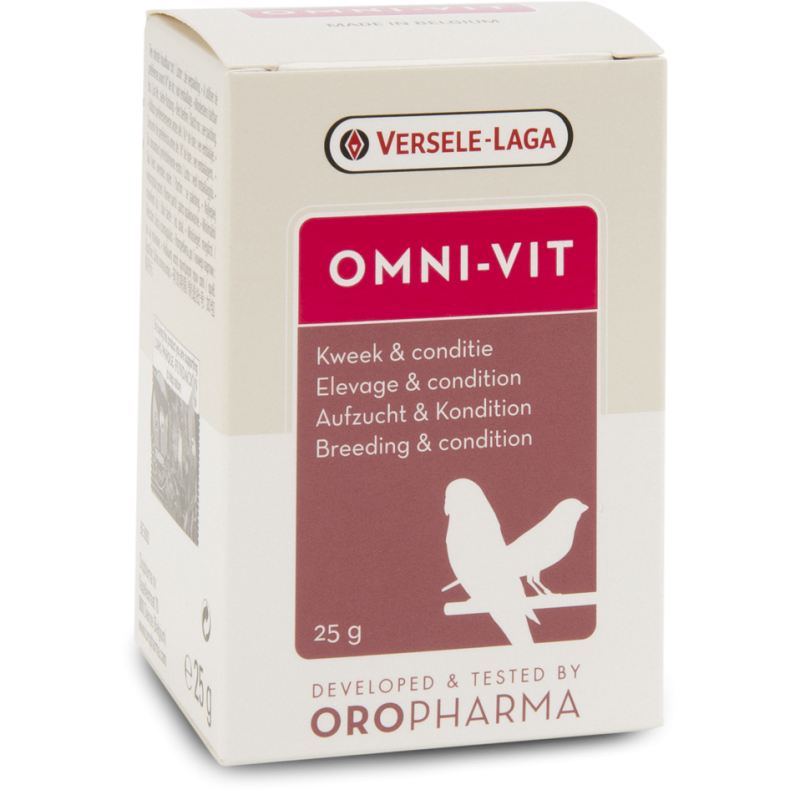 Oropharma Omni-Vit 25gr - Mélange de vitamines pour l'élevage et la condition - oiseaux 460203 Versele-Laga 6,00 € Ornibird