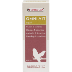 Oropharma Omni-Vit Liquid 30ml - Mélange de vitamines pour l'élevage et la condition - oiseaux 460200 Versele-Laga 8,40 € Orn...